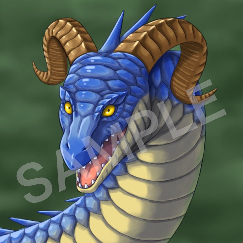 かっこいいドラゴン・モンスターのアイコンを描きます ファンタジー生物が好きなあなたに！ イメージ4