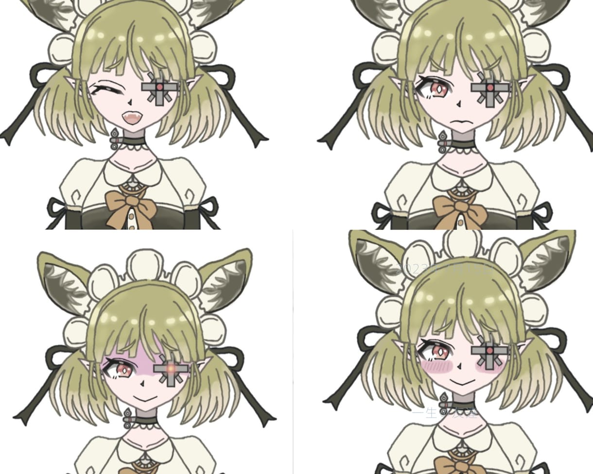 VTuberのLive2Dモデル一括で製作します デザイン、パーツ分け、Live2Dまで一括して行います。 イメージ2