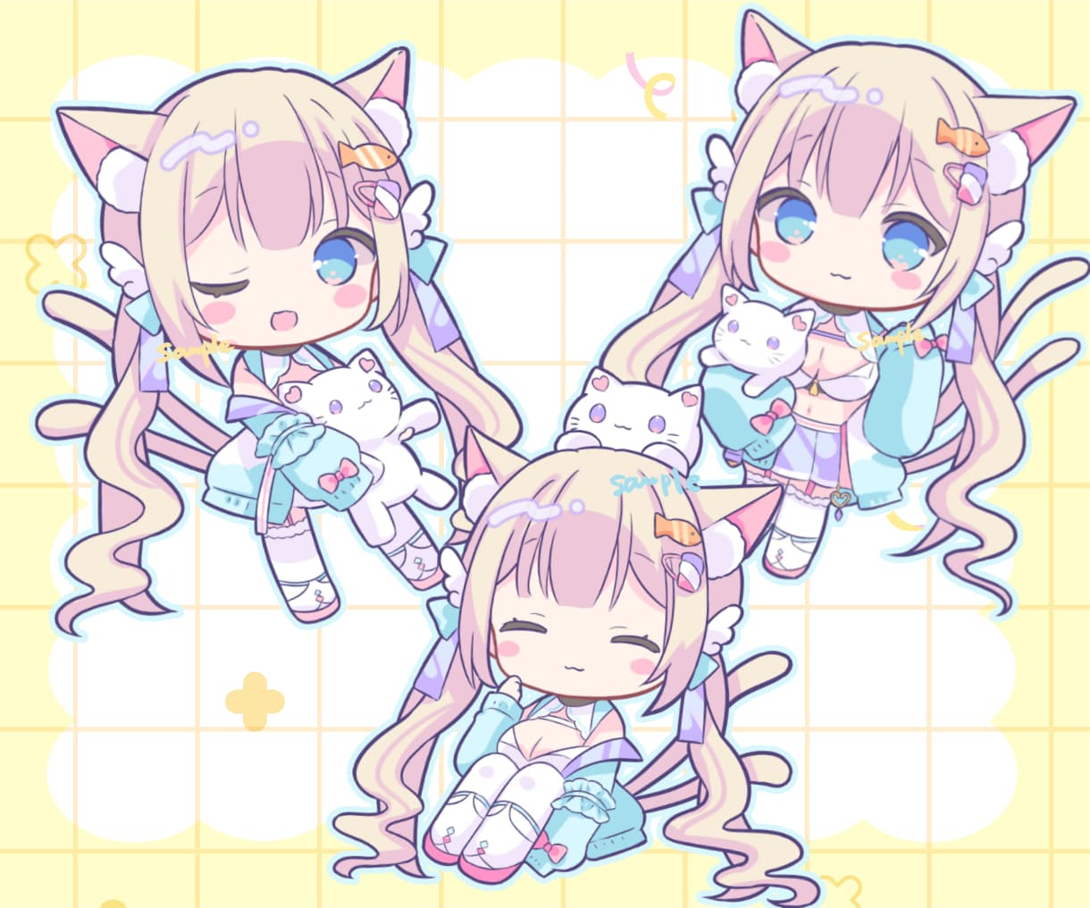 即対応☆かわいいデフォルメ・SDイラストを描きます かわいいスタンプ、アクキーグッズ、動画などに！ イメージ9