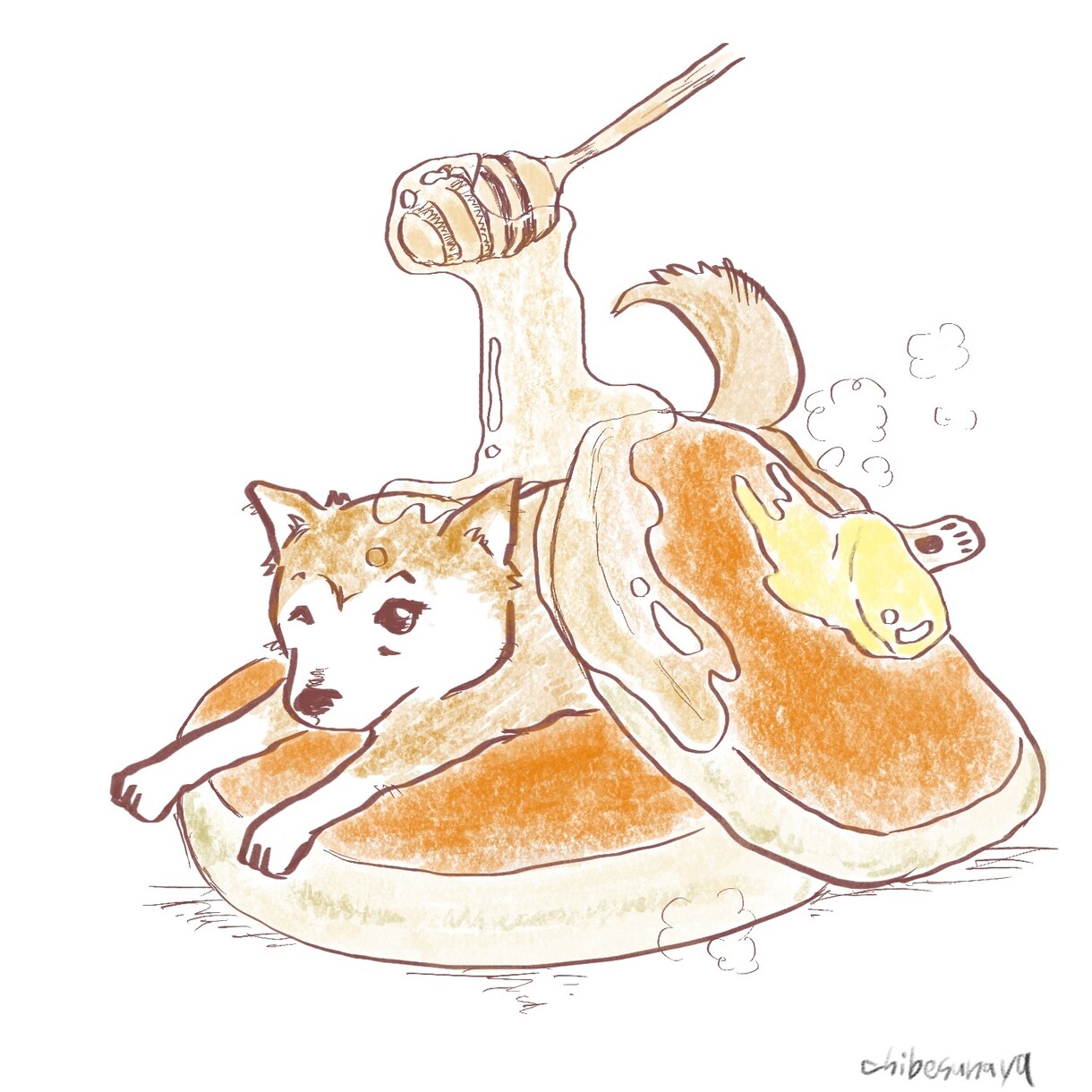 ほっこりする動物イラストをお届けします お写真などからご要望に合わせて制作させていただきます イメージ3