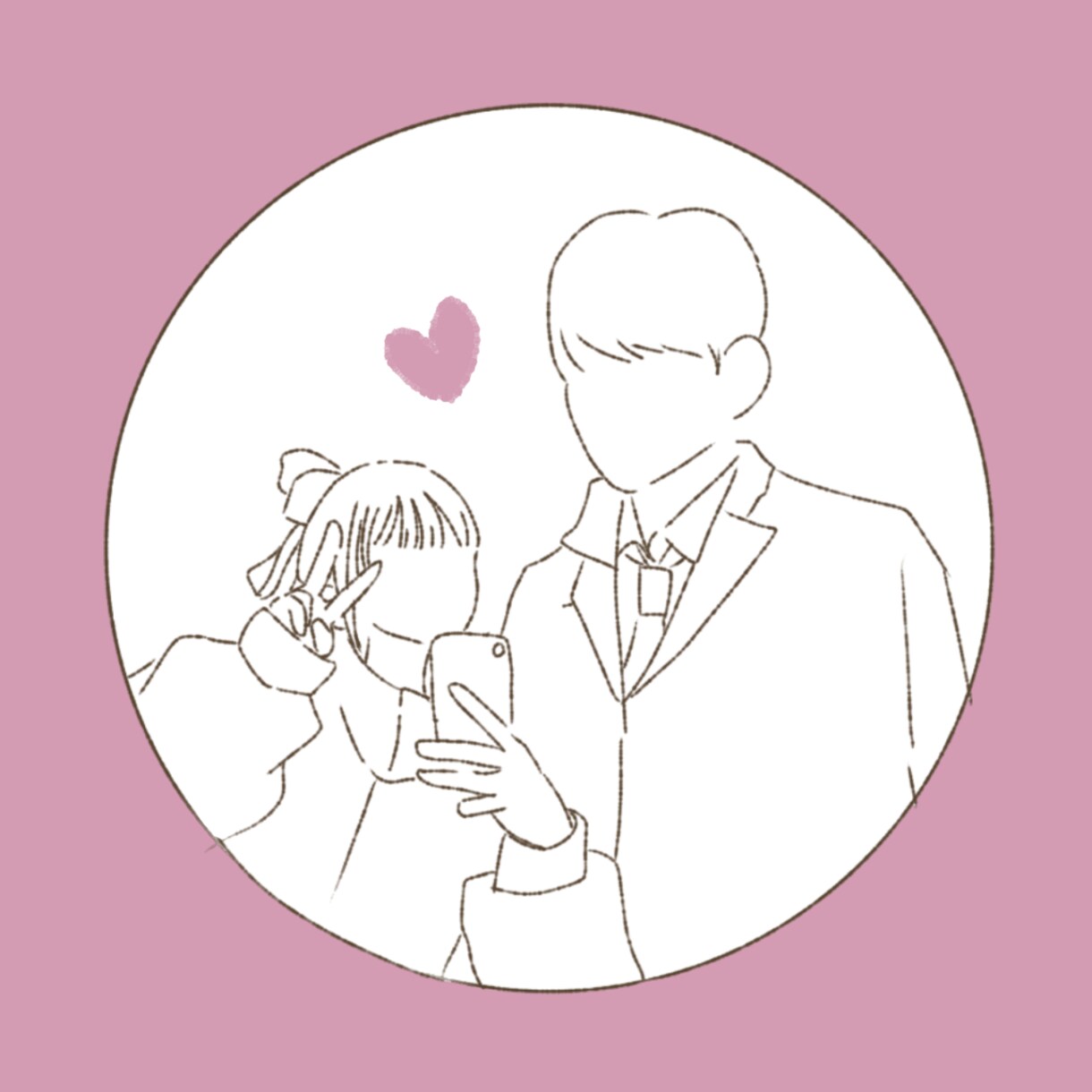 おしゃれなシンプル線画描きます 雰囲気おしゃれ！カップルでも親友でも、思い出に♡ イメージ1