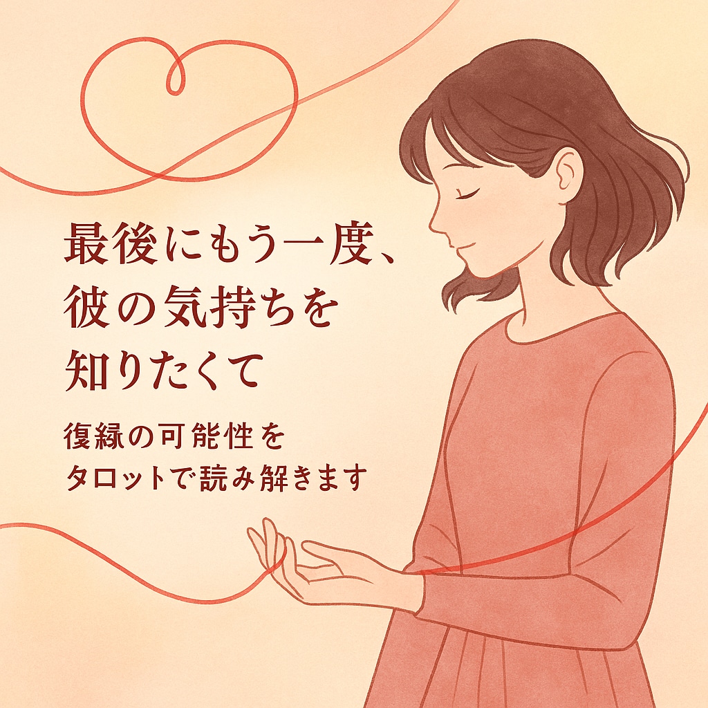 復縁⭐︎元恋人の今の気持ちと復縁の可能性を占います まだあの人が好きなあなたへ、お相手の心の中をのぞきます イメージ1