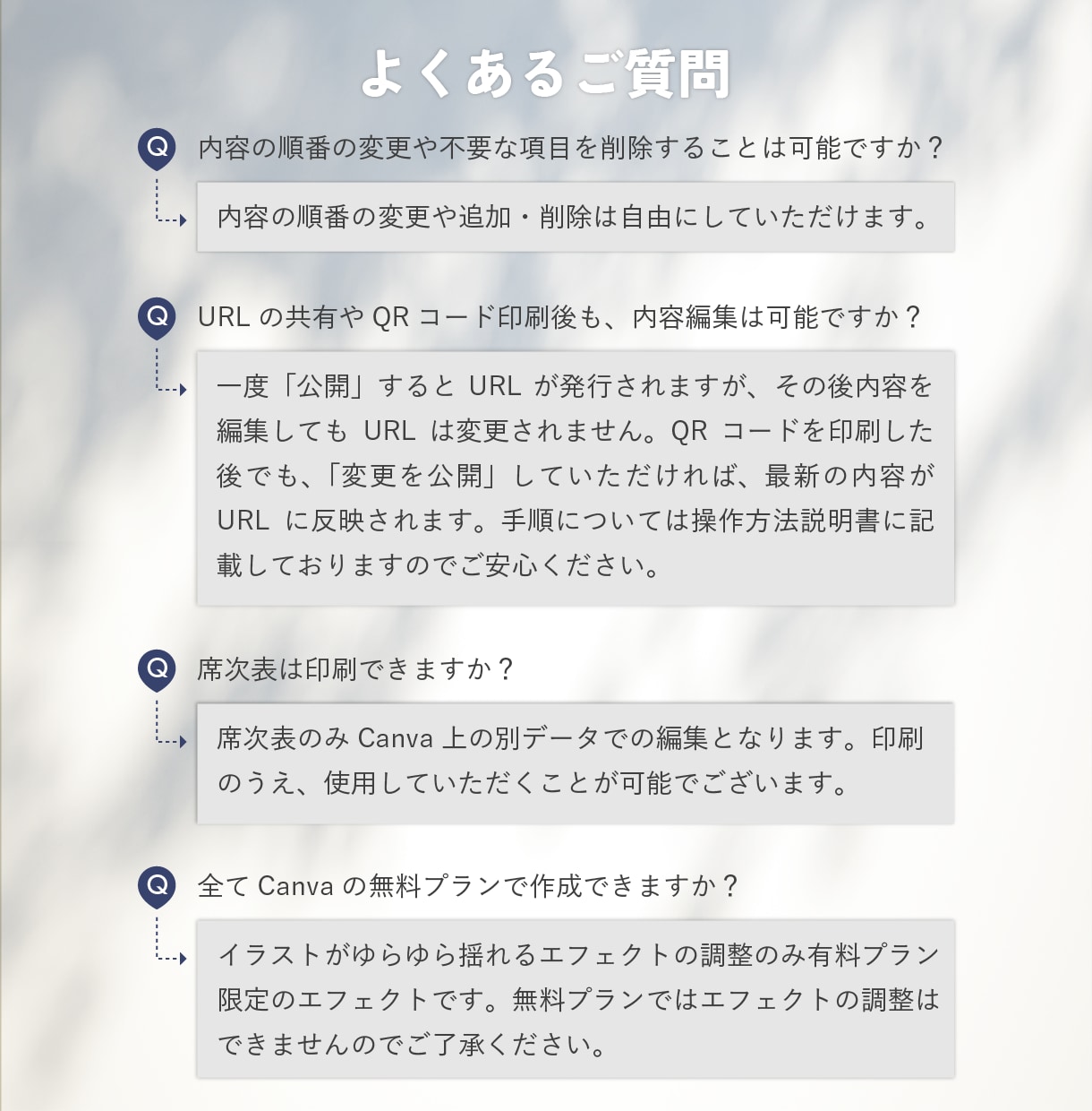 席次表付き！Webプロフィールブック提供します クラシカルな上品さに、少しの遊び心をプラスしたデザインです イメージ7
