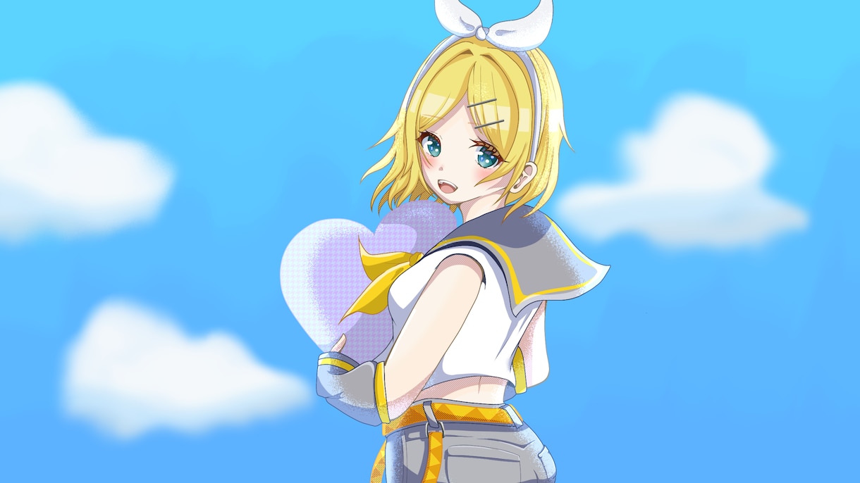 1枚絵描きます アニメ調背景付き1枚絵お描きします イメージ2