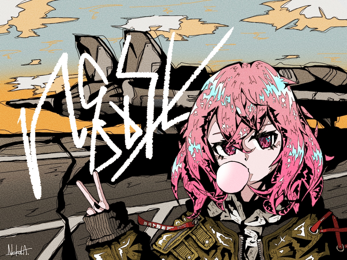 1枚2000円～ カッコいいイラスト制作いたします 唯一無二の世界観、目を引くイラストをご希望の方に！ イメージ4