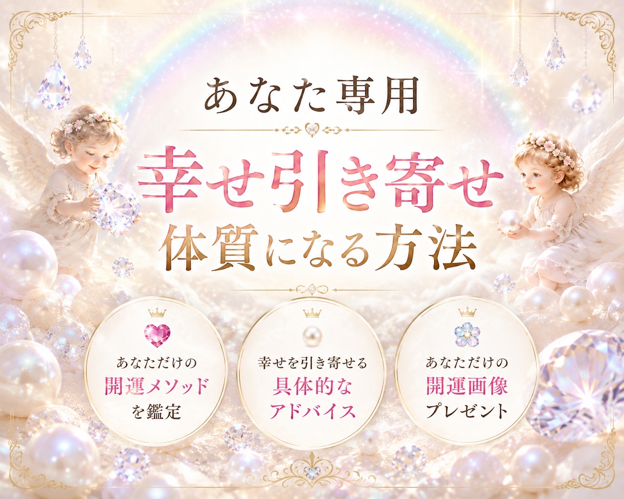 あなた専用✨幸せを引き寄せる方法を鑑定します 恋愛・お金・仕事も✨幸せ体質へ導く開運メソッド＆専用画像付き イメージ1
