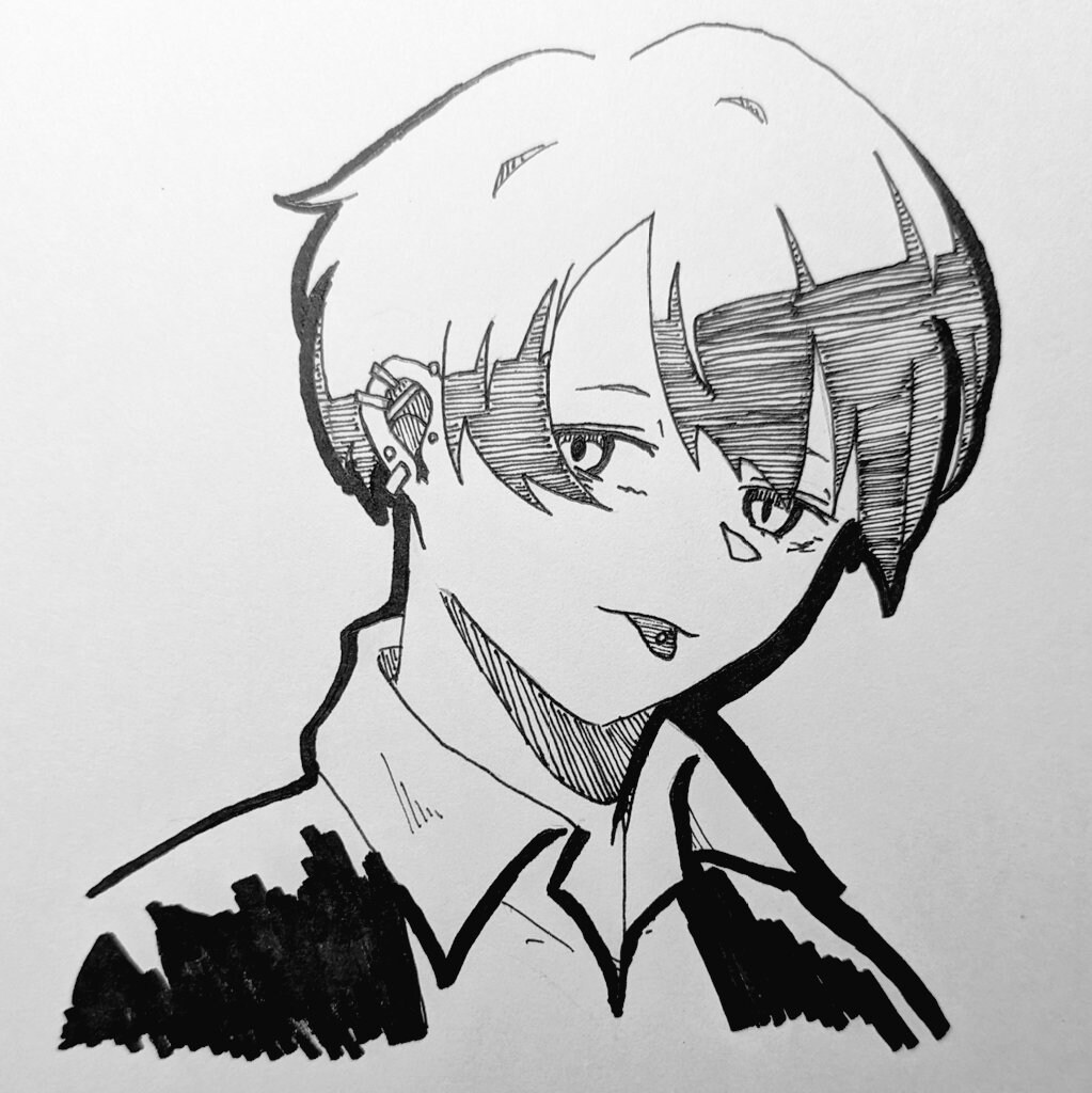 アナログイラストによるアイコンを描きます シンプルかつ可愛くてカッコいいイラストを制作します！！ イメージ6