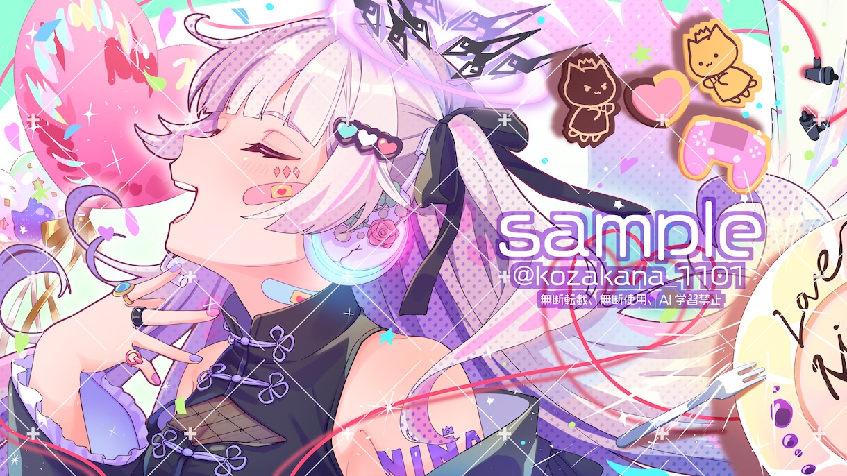 かわいいに全振りしたイラスト描きます グッズ用、配信用、動画用、記念用イラストを使用したい方 イメージ8