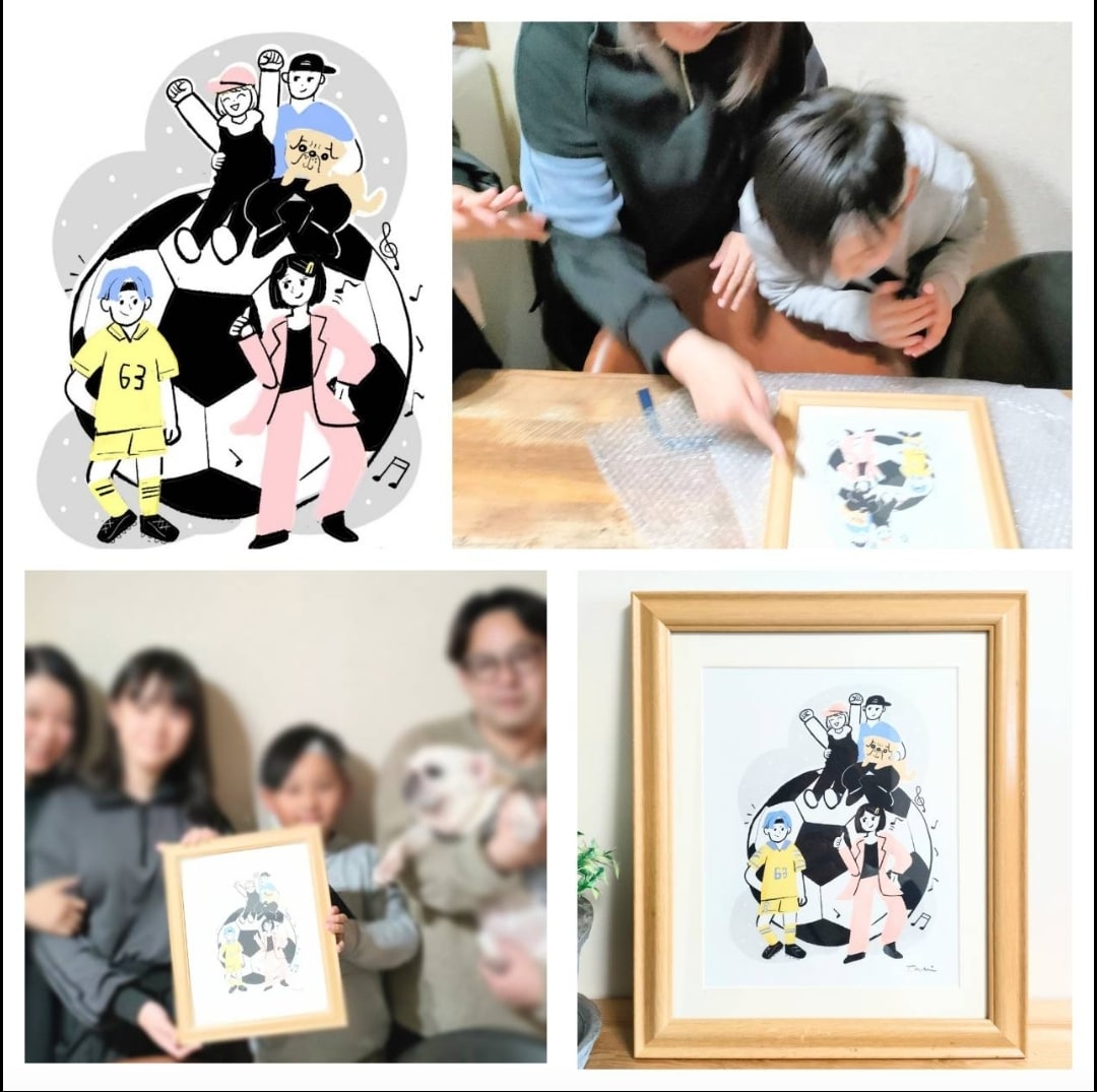 好きな物や背景のご希望ききます シンプルだけど似ていて可愛い似顔絵 イメージ2