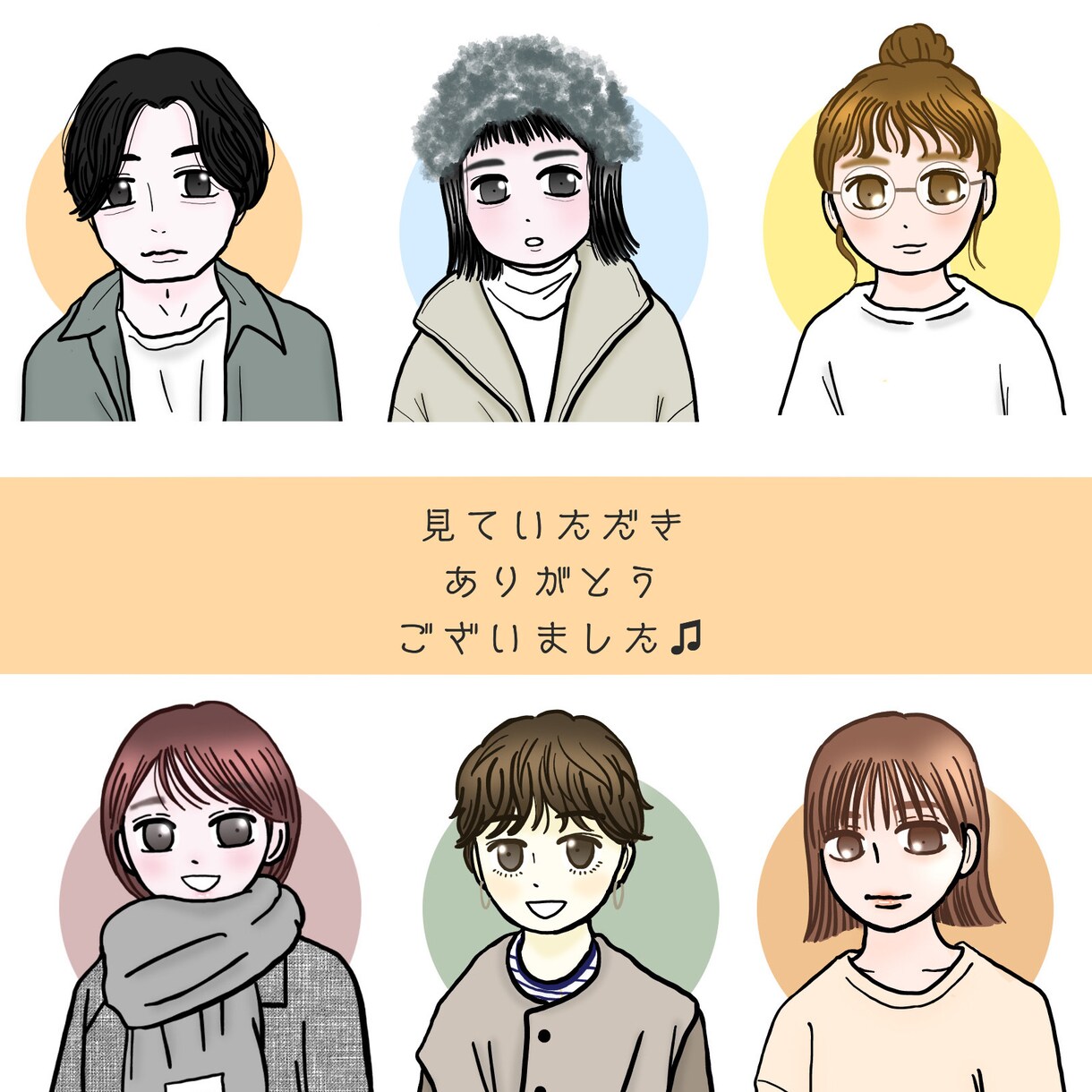 スピード対応★POPでかわいい似顔絵を描きます SNS・LINEアイコンに♫♫ イメージ5