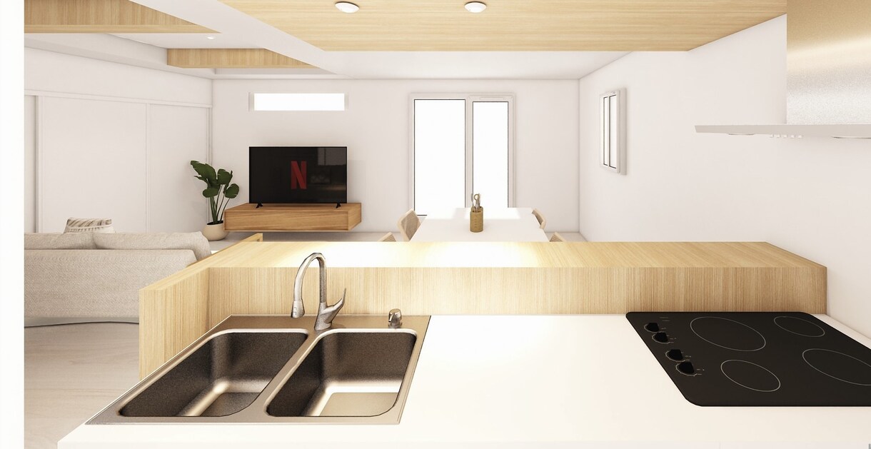 格安で複数パターン比較okの住宅パース制作します こだわる新築施主様に！色・家具を比較できる住宅パース制作 イメージ2