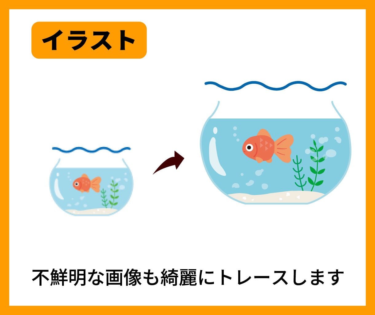 迅速対応！画像やイラスト丁寧にトレースいたします 粗い画像や手書きイラスト等、高品質Aiデータに仕上げます イメージ3