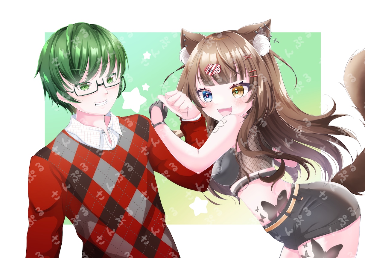 髪にこだわった可愛い一枚絵や動画用イラスト描きます 髪フェチが可愛いロリイラストを描きます イメージ5