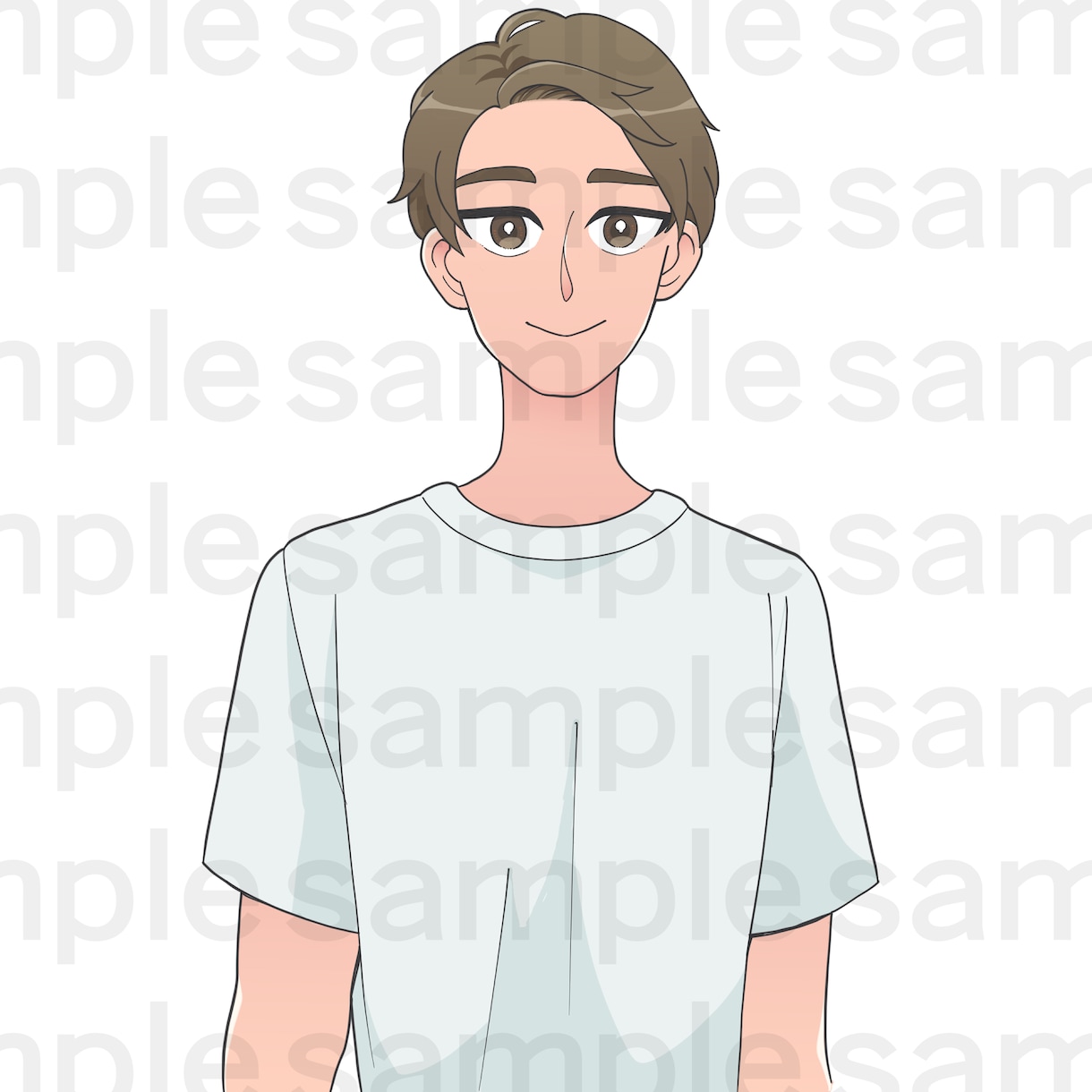先着3名特別価格|トルソーイラスト描きます 可愛すぎないアニメタッチで様々な用途に使いやすいイラストです イメージ4