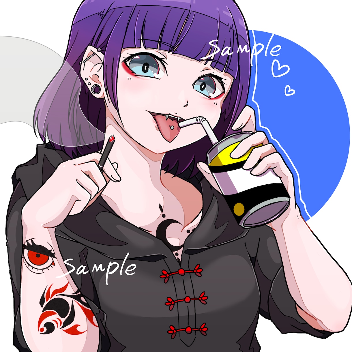 様々なイラストお描きします サムネ等に！ハッキリした雰囲気のイラストに仕上げます！ イメージ7