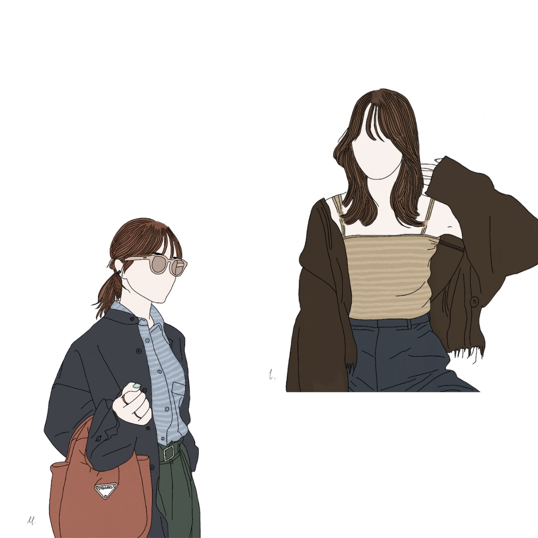 シンプルに大切な人とのおしゃれなイラストを描きます 大切な人のプレゼントにも喜んでもらえるようなイラストです イメージ2