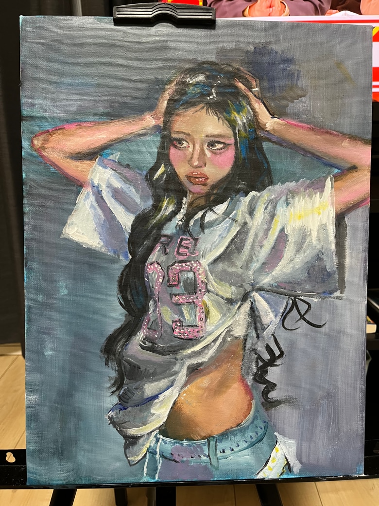 肖像画、似顔絵を油絵でお描きします キャンバスに似顔絵を飾りませんか。F6号 イメージ1