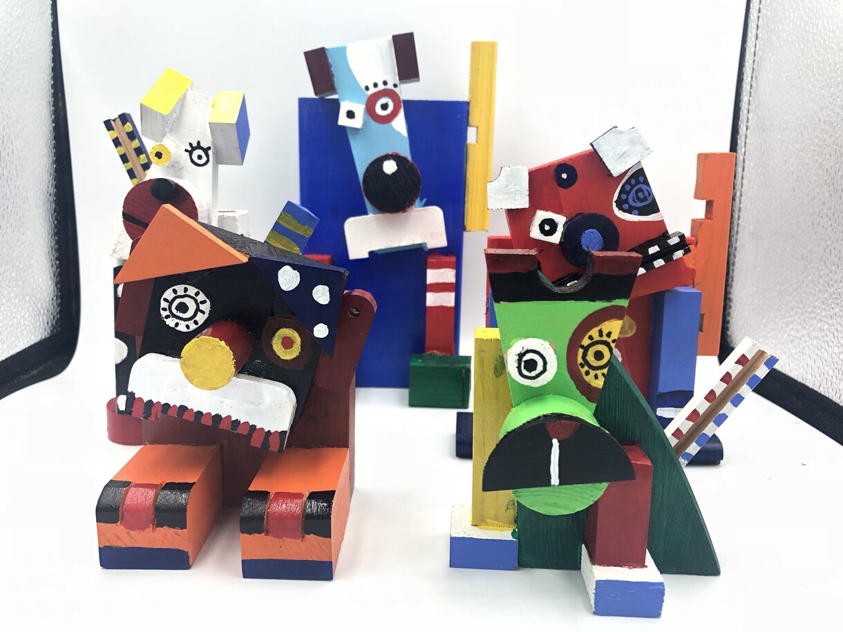 石に描く似顔絵、廃材ロボット作成します オリジナルのプレゼントやコレクションに、最適 イメージ8