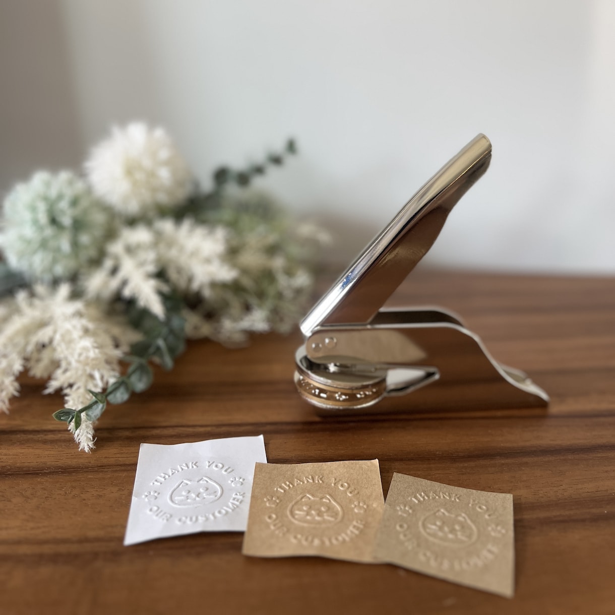 真鍮エンボススタンプ フルオーダーでご注文頂けます 40mmエンボッサー