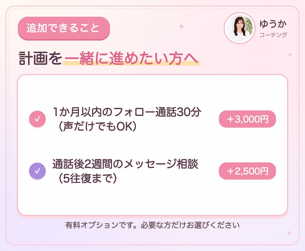 コーチング｜1時間で3か月の行動計画を作ります 1時間じっくり話して、3か月でやることまで決めます イメージ7