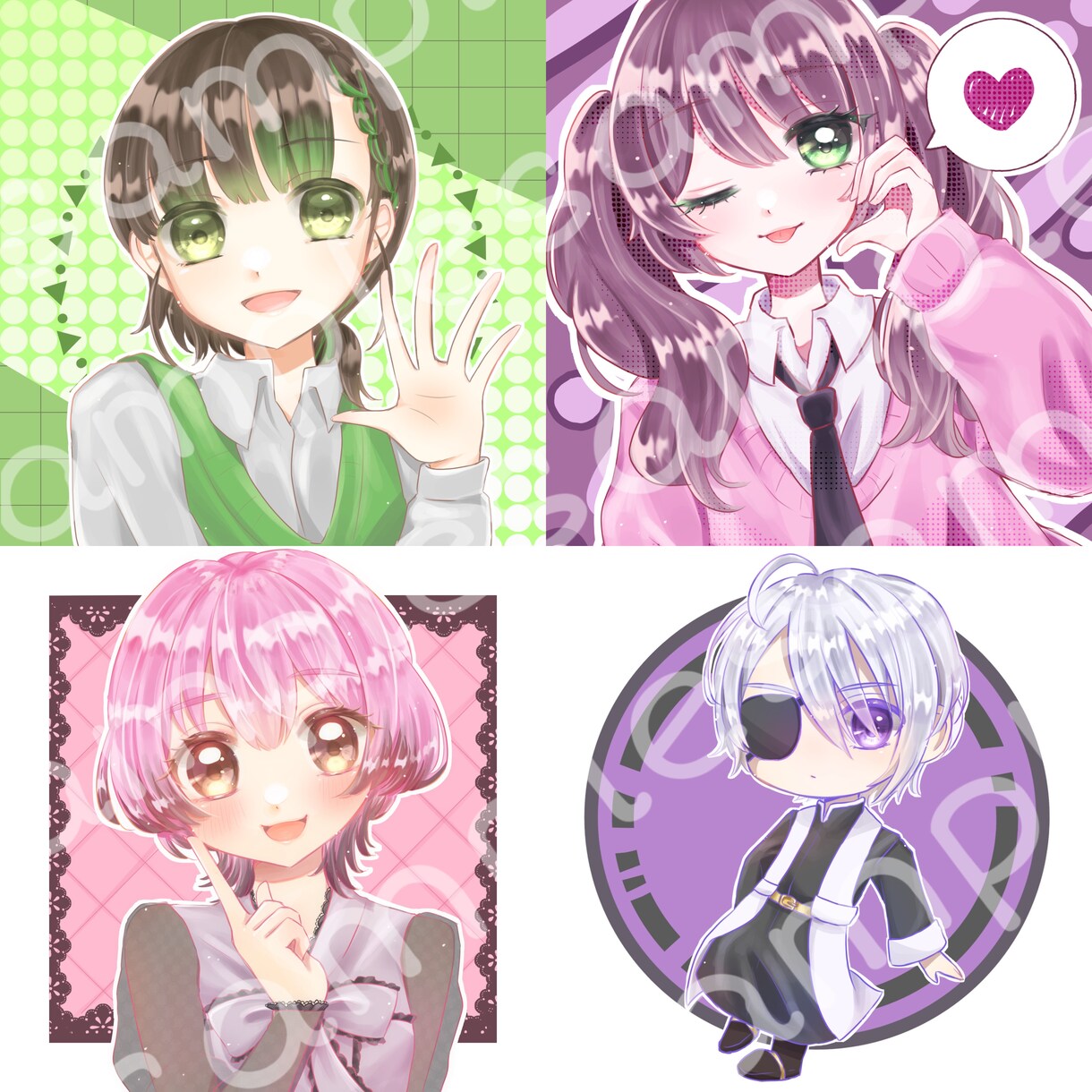 かわいいアイコン描きます 魅力的なキャラクターアイコンお描きします イメージ2