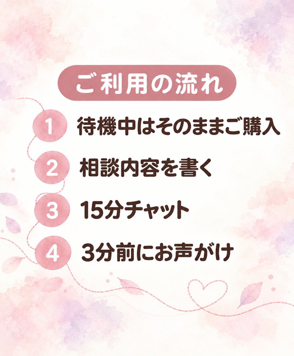 初めて歓迎｜15分チャットでタロット鑑定します 不倫・復縁・片思い・金運｜待機中はすぐ始められます イメージ4