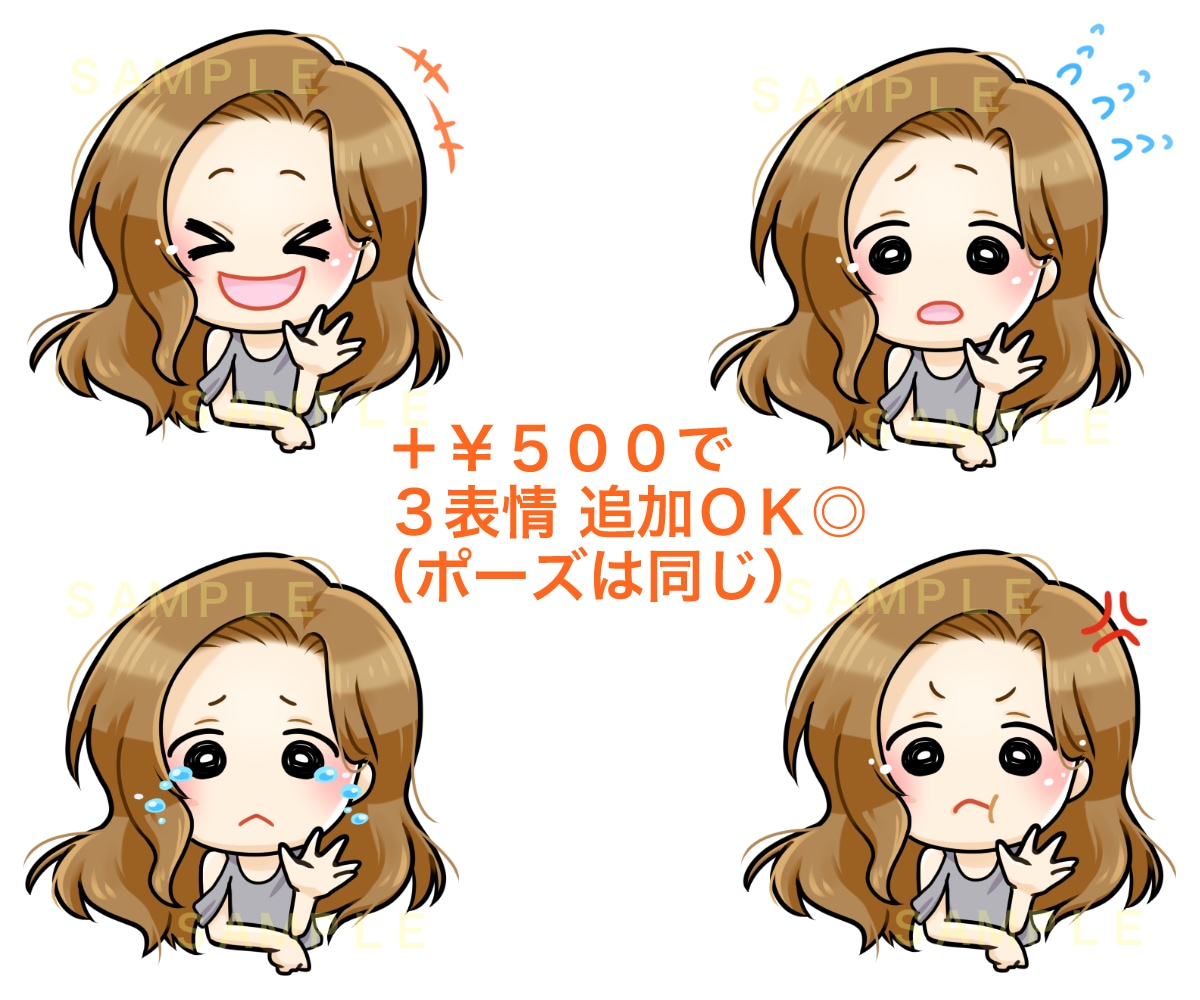 アイコンや動画に使えるはっきりしたイラスト描きます SNSに！名刺に！動画に！いろいろ使えるデフォルメイラスト◎ イメージ7