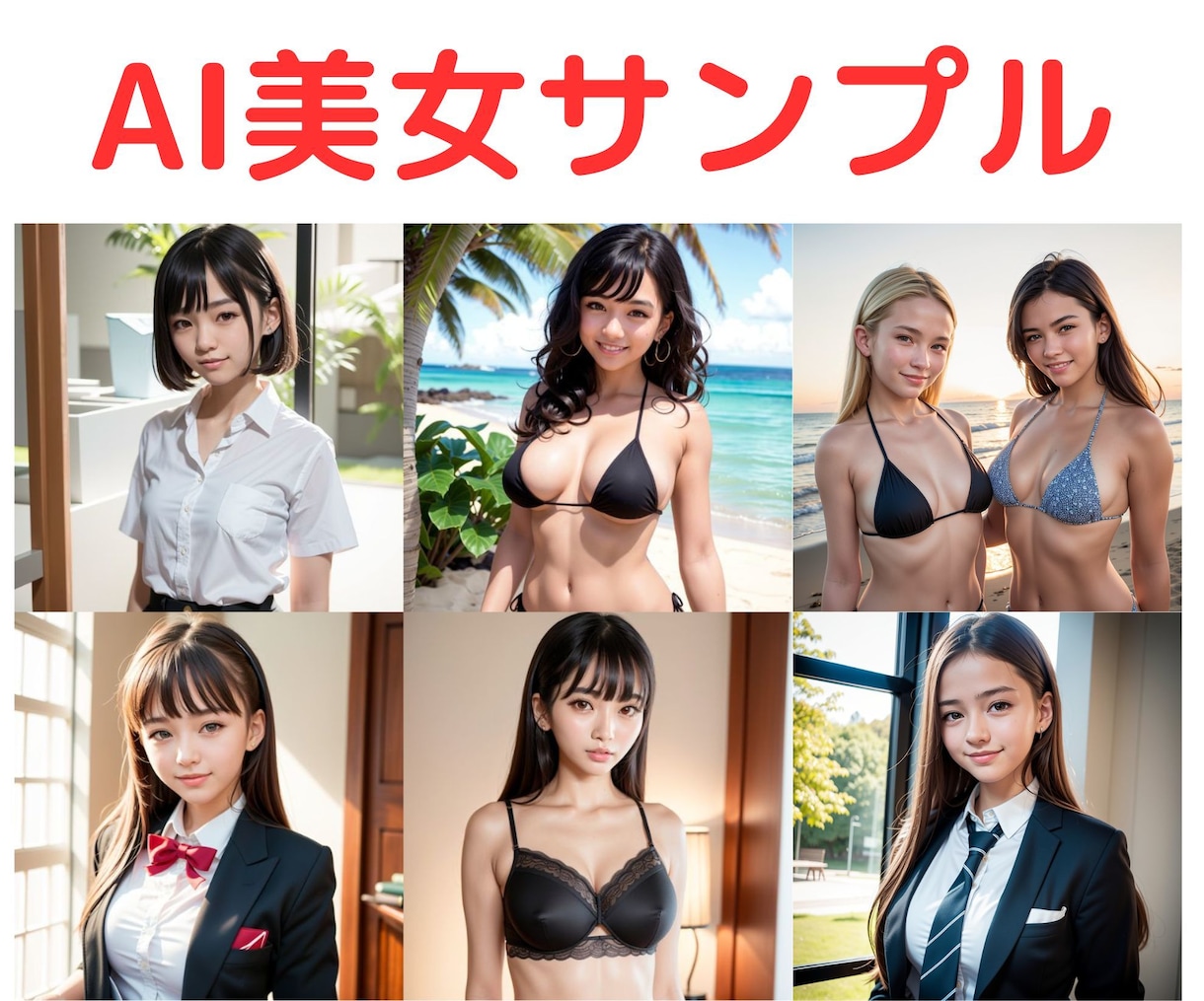 AI美女・AIグラビアの作り方マニュアル教えます コピペだけで初心者でも30分で設定可！アフターフォロー付き！ イメージ2