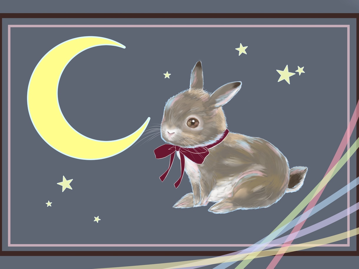可愛くて優しい【うさぎイラスト】描きます 我が家のうさちゃんイラストにいかがですか？ イメージ1