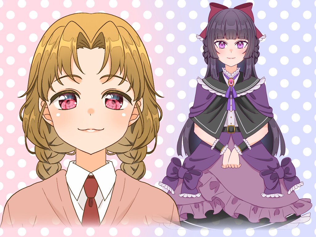 立ち絵【IRIAM対応】かきます 貴方だけのオリジナルキャラクターの立ち絵を描きます。 イメージ1
