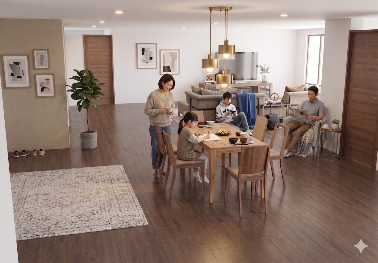 建築卒!高品質な内観3Dパースと動画を作成します プロの視点で空間をデザイン！あなたの物件の魅力を最大化します イメージ5