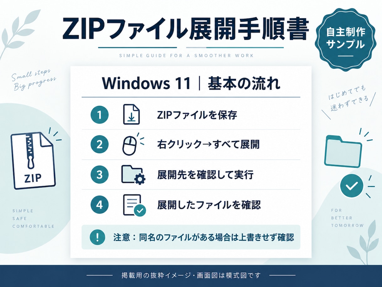 仕事のメモから業務手順書を作成します 箇条書きから、作業順・注意点が伝わるマニュアルへ イメージ3