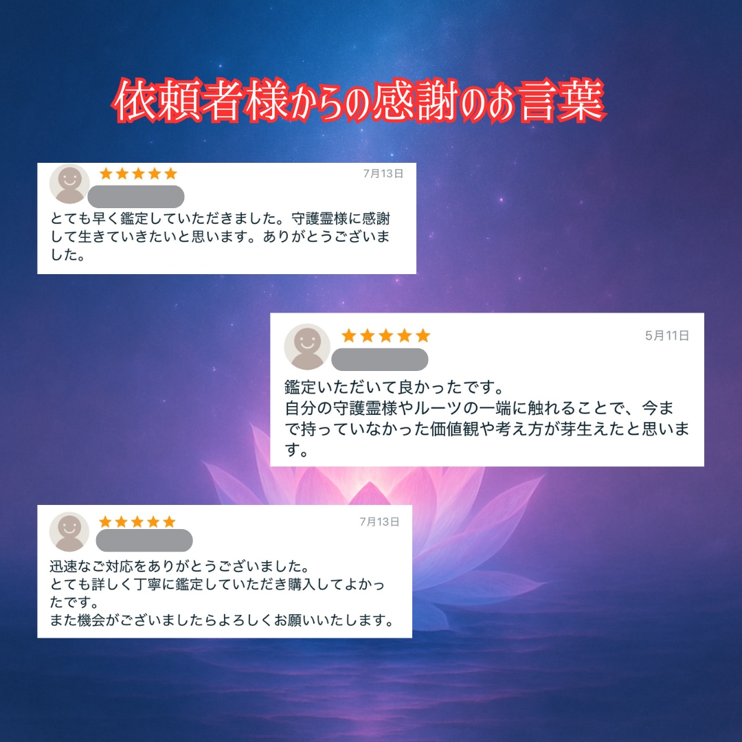 守護霊鑑定　現役霊能者が審神いたします 守護霊・守護神様の存在をお調べいたします イメージ2