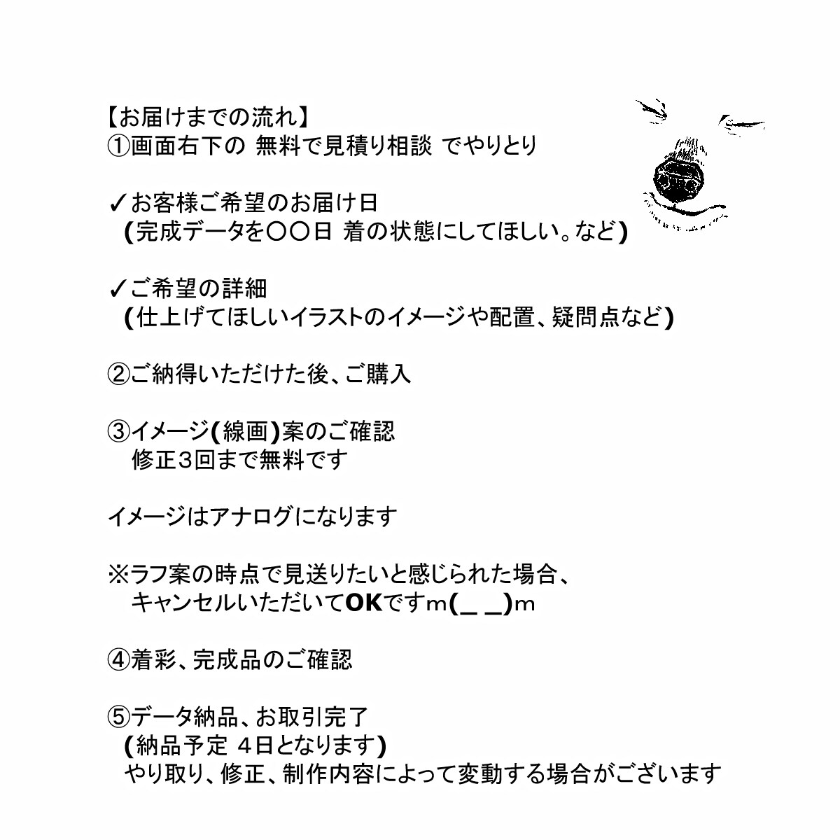 似顔絵✑お描きします ｷｬﾗｸﾀｰの表情が✒得意です イメージ3