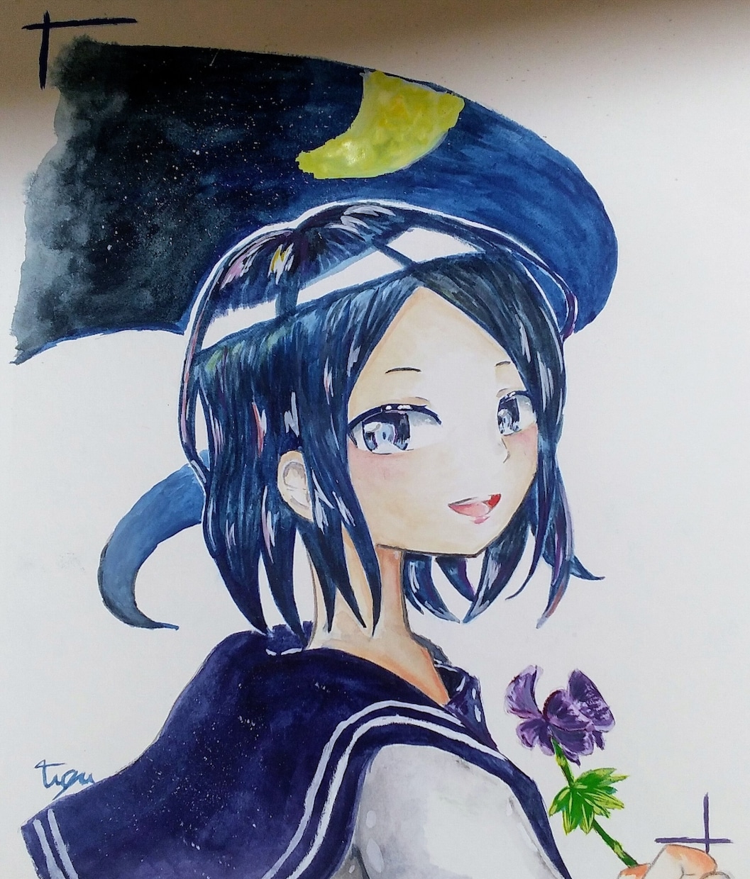 絵画のようなアナログのイラストを描きます 実際に1から色彩までイラストを制作します。 イメージ1