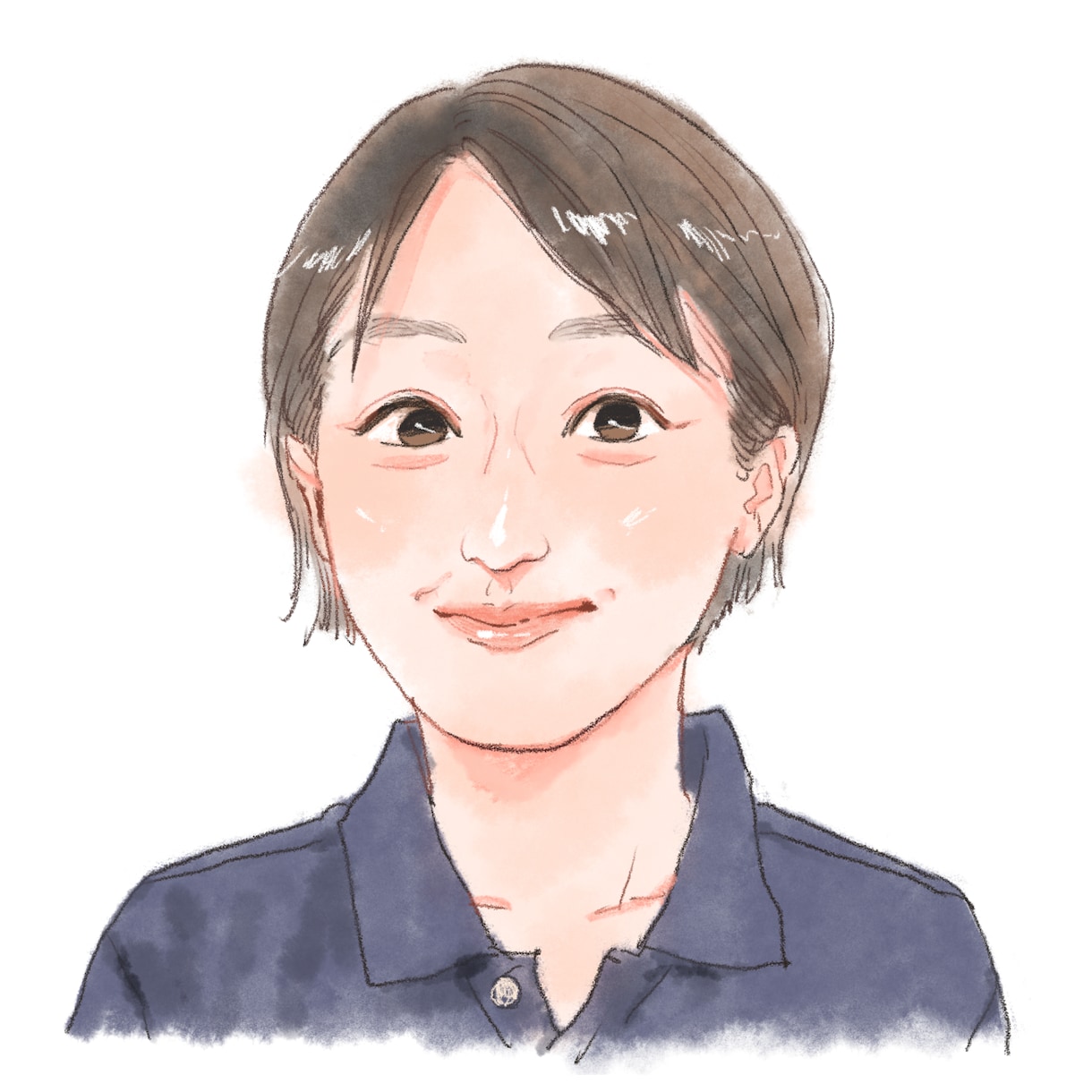 好印象に＊温かい雰囲気で似顔絵描きます SNS/アイコン/名刺/水彩風のイメージ イメージ1