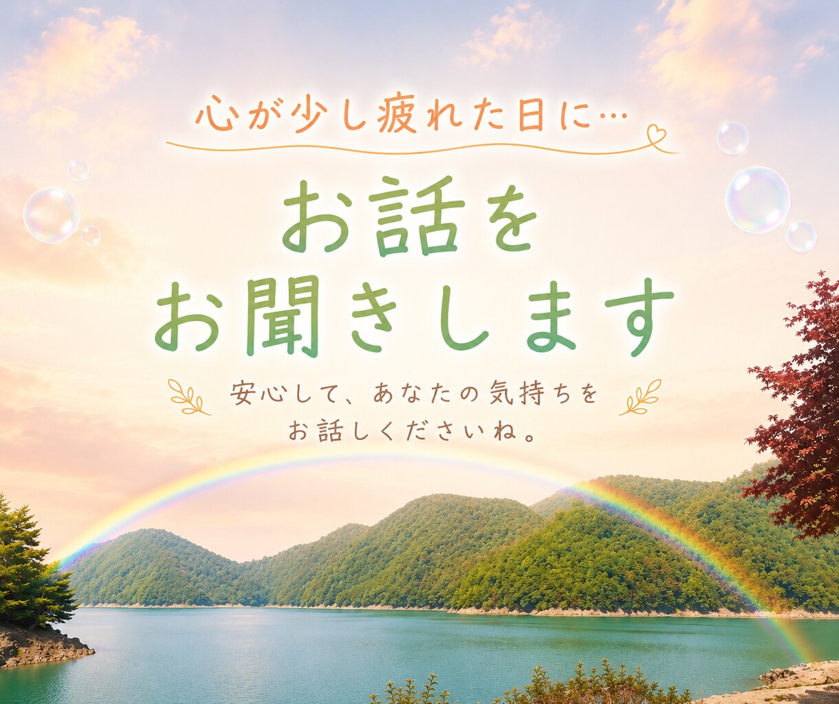 ただ話を聞いてほしい方のお話をお聞きします 話がまとまっていなくても大丈夫です。 イメージ1
