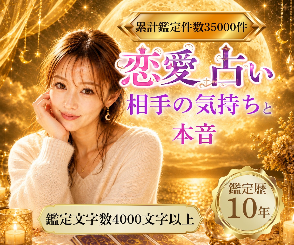 恋愛占い｜相手の本音と2人の未来を読み解きます 鑑定歴10年｜鑑定結果4000文字｜復縁・音信不通・複雑愛 イメージ1