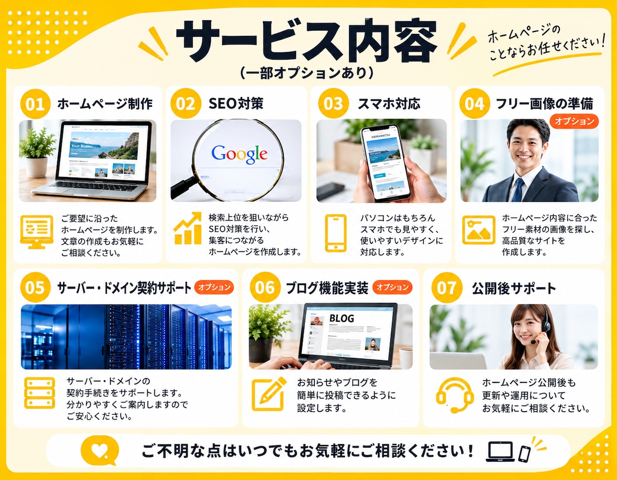 公開後も自分で簡単に更新できるホームページ作ります 修正無制限！丸投げOK｜公開後1ヶ月の安心サポート付き イメージ6