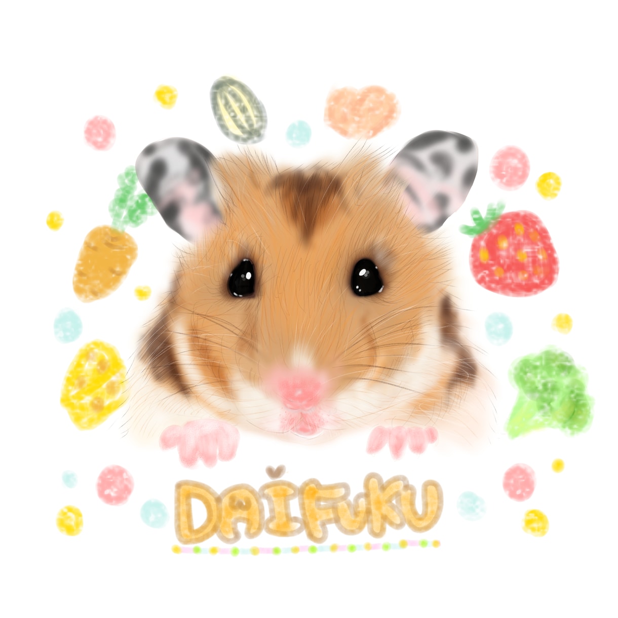 大切なペットの似顔絵・成長記録描きます ふと目に入るたびに「やっぱり大好き」って思える一枚に イメージ4