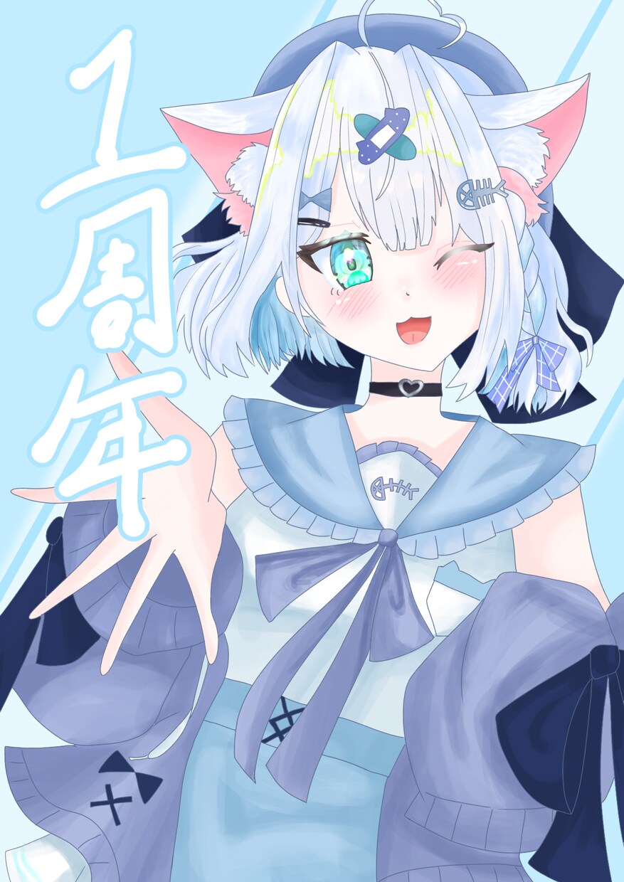 可愛い系のイラストお描きします 可愛い系の一枚絵を頑張ってかきます！ イメージ1