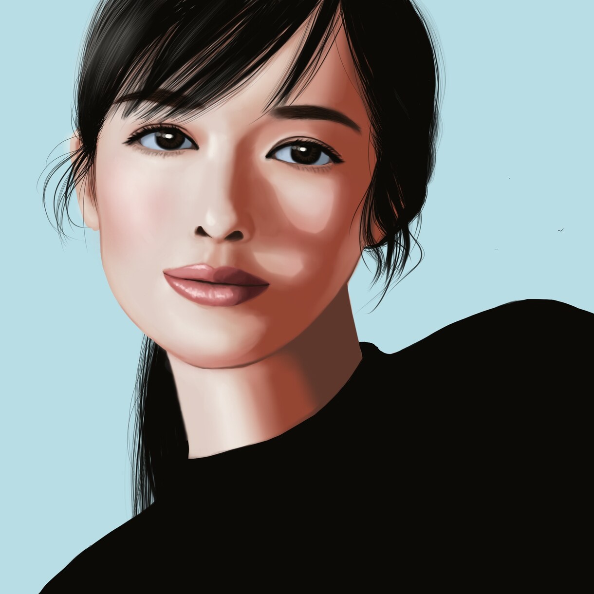 あなたの美しさを引き出す、リアルな似顔絵描きます パッと目を引くリアルな似顔絵は、アイコンにもピッタリです！ イメージ6