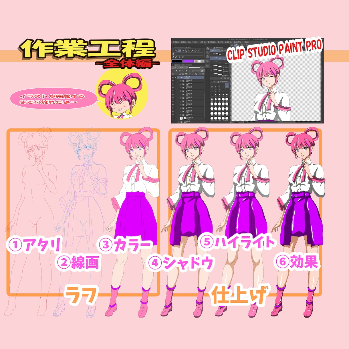 くっきりしたアニメイラストを作成します MV/グッズ/キャラデザ！商用/二次利用可！ イメージ2