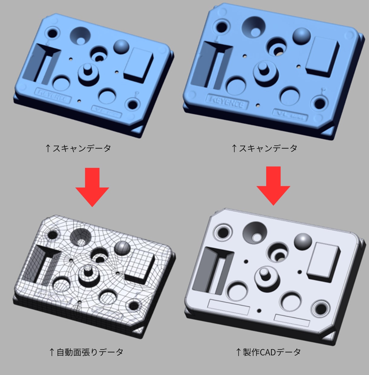 先着10名高精度スキャナで実物を3Dデータ化します STL、STEP、IGESなど対応可能 イメージ2