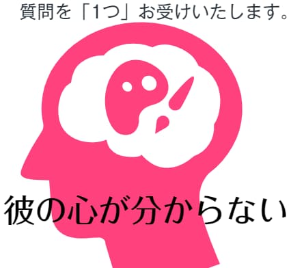 疑問に思う質問を一つ。 ＋アドバイスまで占います 彼の心が分からない…私にどうしてほしいの？ イメージ2