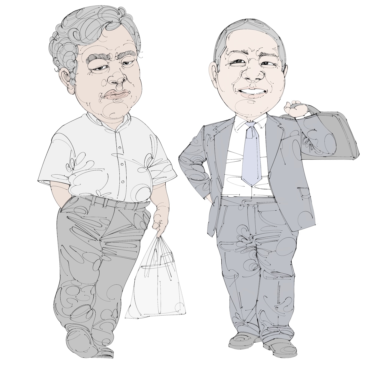 リアルな漫画タッチの似顔絵作成します 名刺・SNSアイコンに使える！ イメージ2