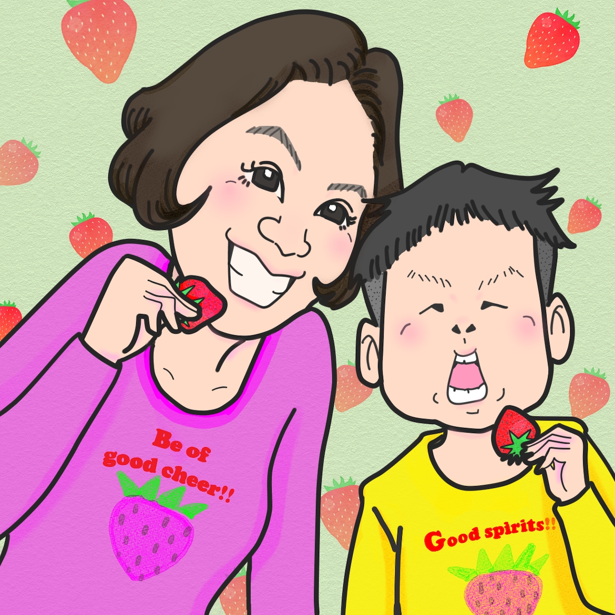 似顔絵アイコン描きます 名刺やSNSにいかがでしょうか？ イメージ3