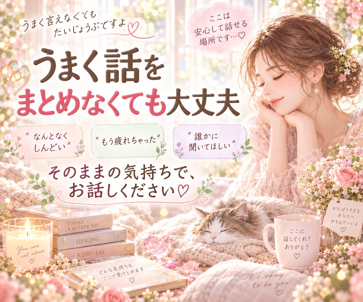 HSP繊細さんへ♡人間関係やお相手の本音を占います 職場・家族・苦手な人…疲れた心に寄り添います♡ イメージ9