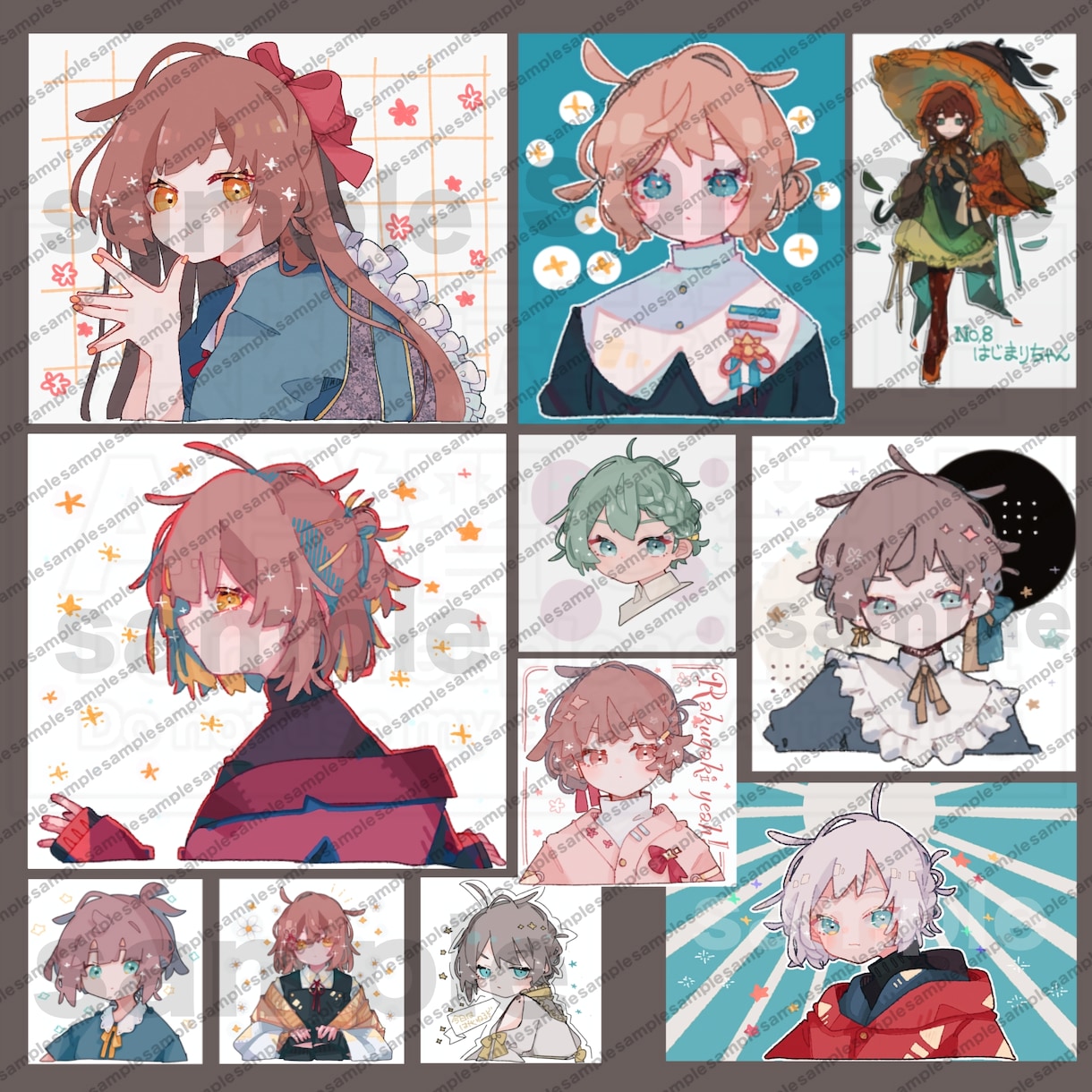 先着20名様限定！一枚絵/アイコンを制作します ポップで可愛い一枚絵やアイコン用イラストの制作 イメージ3