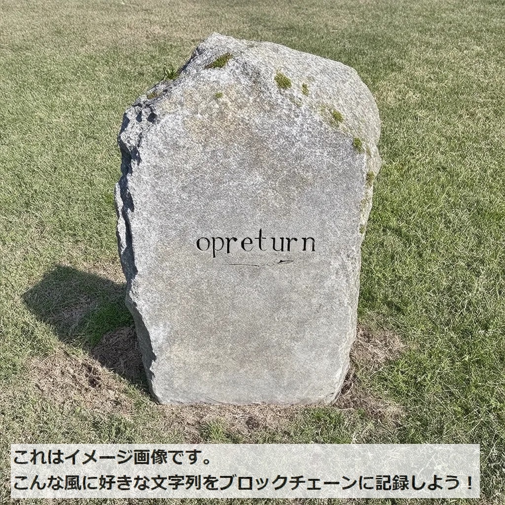 新しいデータ保存方法！ビットコイン台帳に広告します 新しいデータ保存方法、OP_RETURN広告しようぜ！ イメージ2